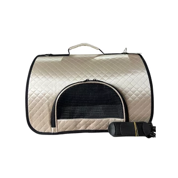 elegáns steppelt macska hordozó táska pezsgő szín