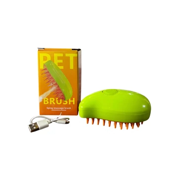 Gőzkefe masszírozó, szőrápoló kefe-Zöld