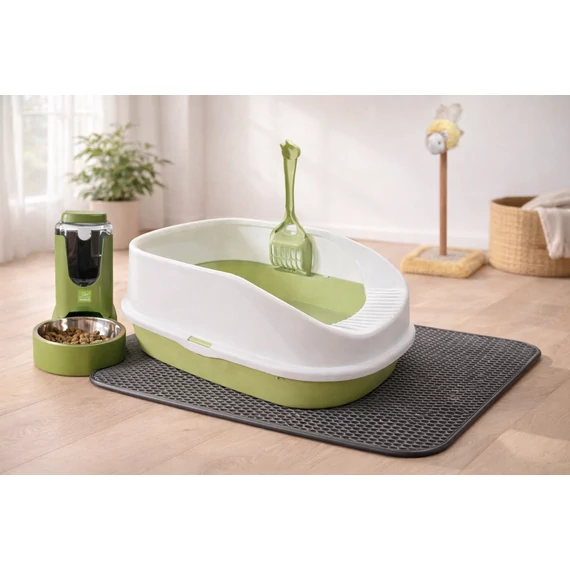 magasított macska alomtálca