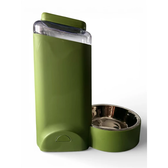 automata macska etető tállal 