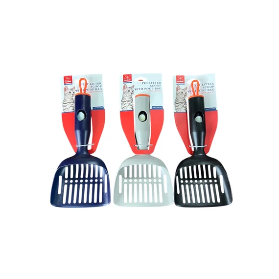 prémium macska alomlapát beépített zacskótartóval